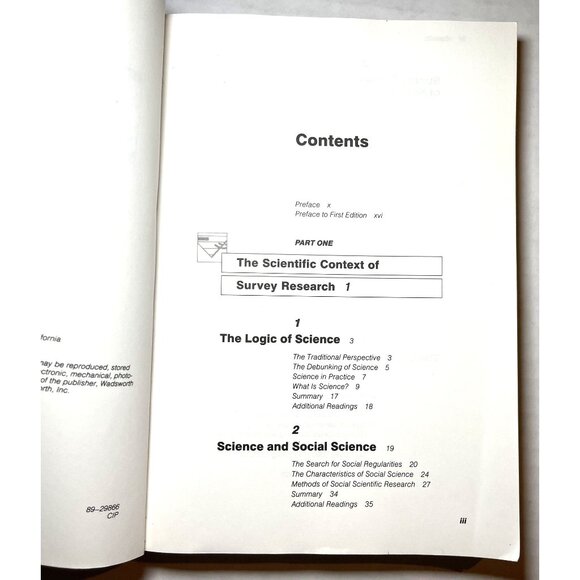 Survey Research Methods Second Edition Paperback Book Earl Babbie Vintage 1990 - Picture 9 of 15